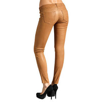 tan leather pants