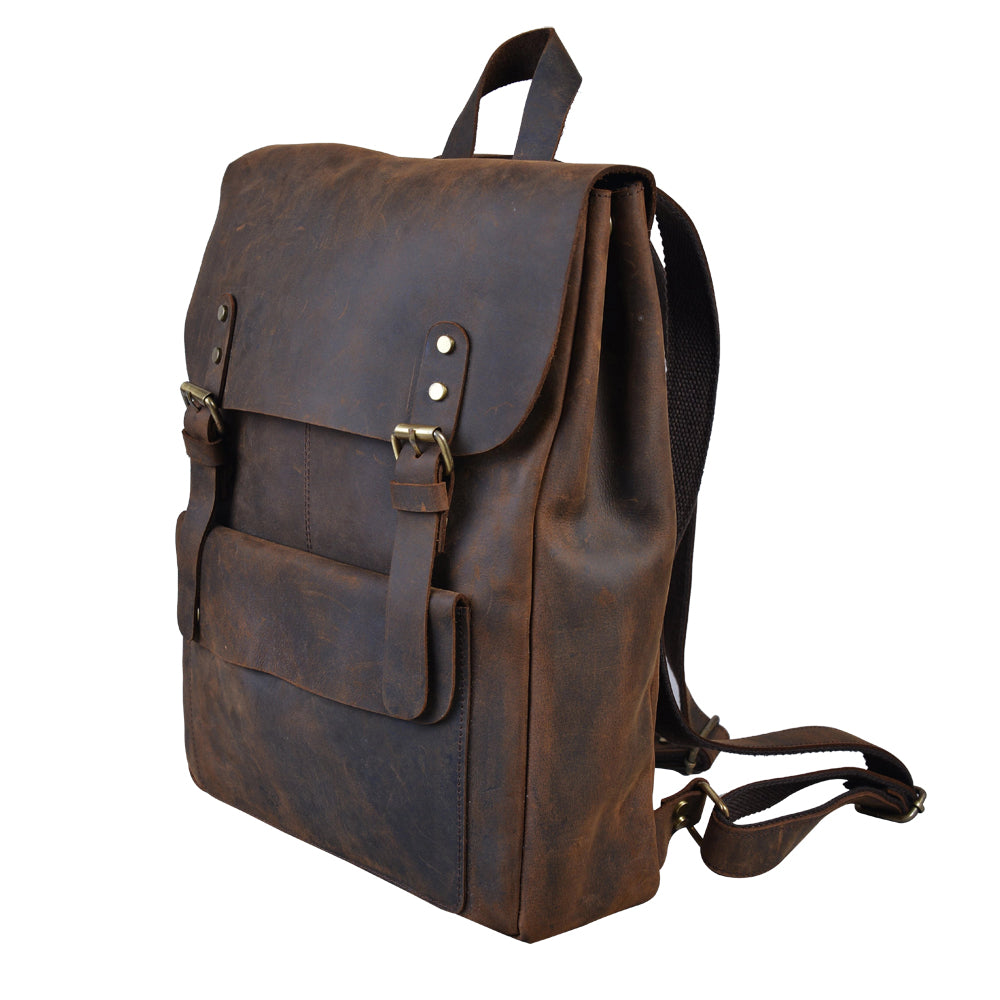 Cortez's Vintage Oiled Cowhide Backpack, Leather Backpack – Lusso Leather