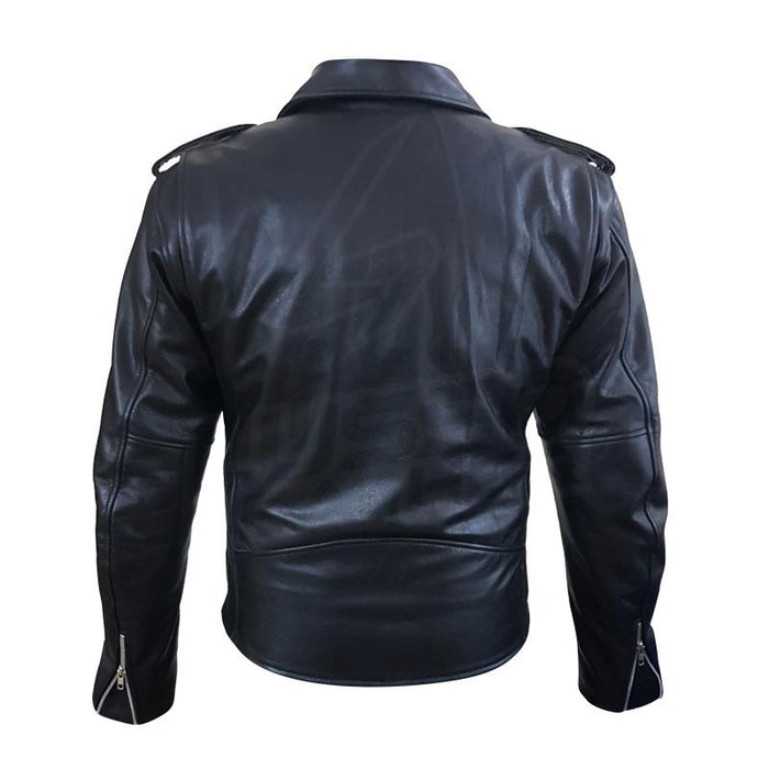 Slim fit Biker Style Jacket with Belt, biker jacket – Lusso Leather