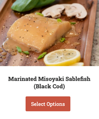 marinated misoyaki sablefish (black cod)