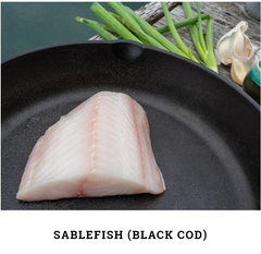 wild Alaskan sablefish (black cod)
