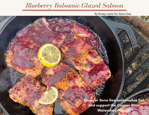 blueberry balsamic salmon