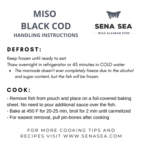 marinated miso sablefish cooking instructions