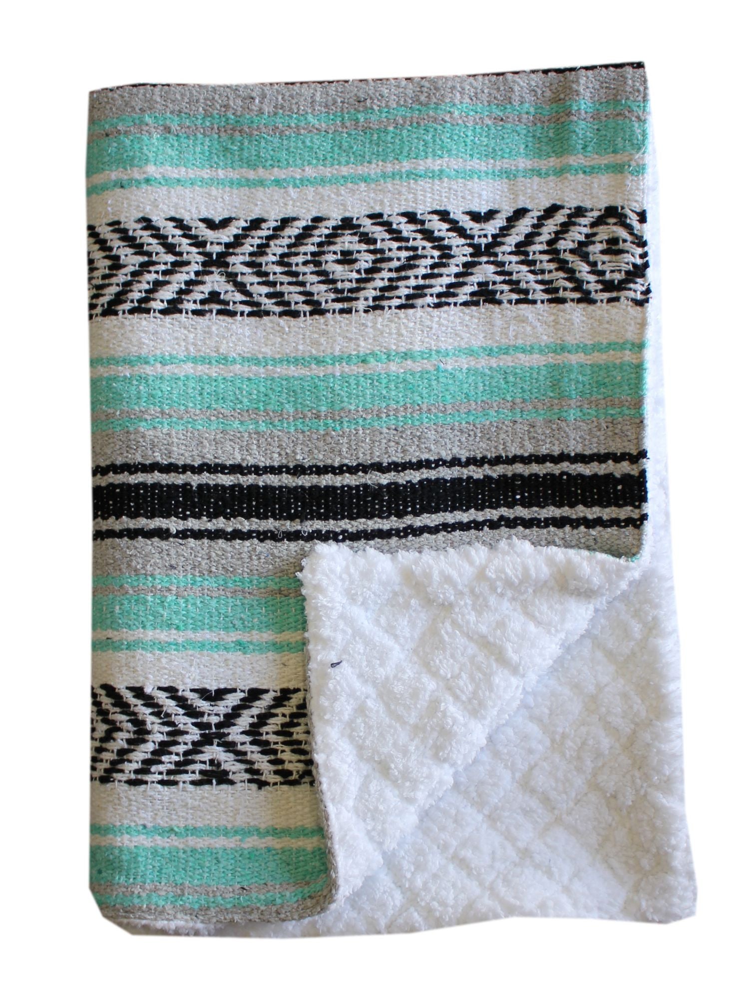 turquoise baby blanket