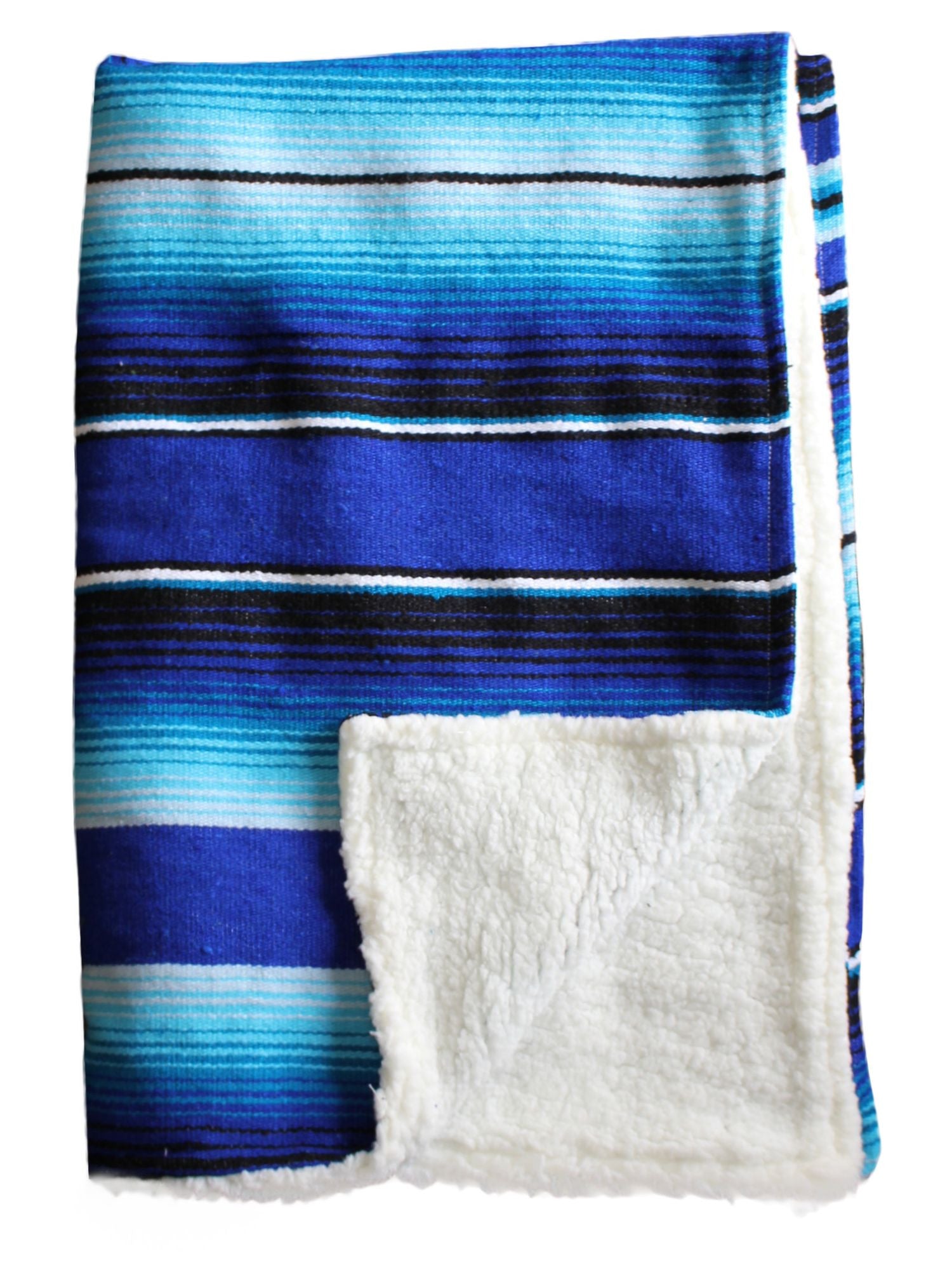 Baja Baby™ Mexican Serape Baby Blanket -Blue & Turquoise ...