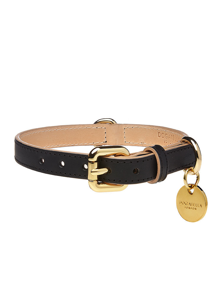Classic Dog Collar Black – Dogatella London