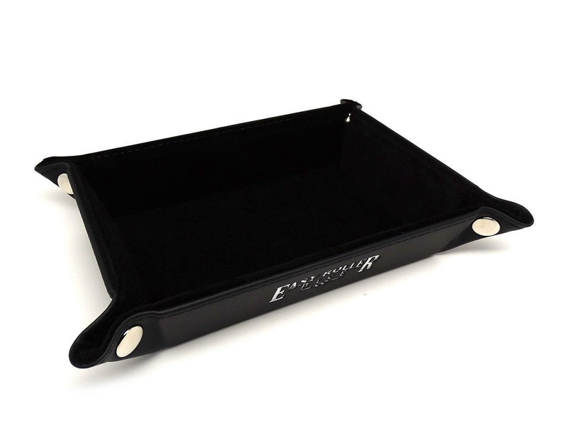 Collapsible Snap Dice Tray - Black Interior - Easy Roller Dice Company