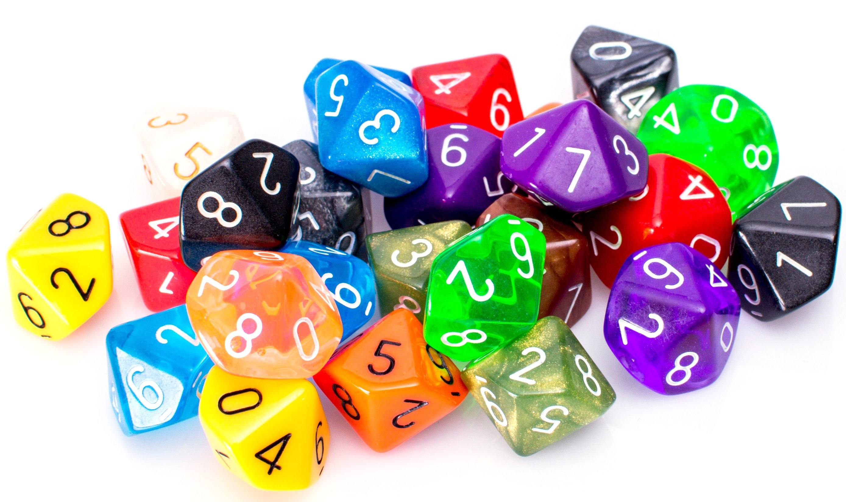 random event table gaming roll dice