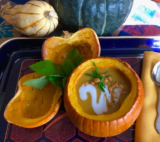 Pumpkin soup for Chinese medicine and better digestion