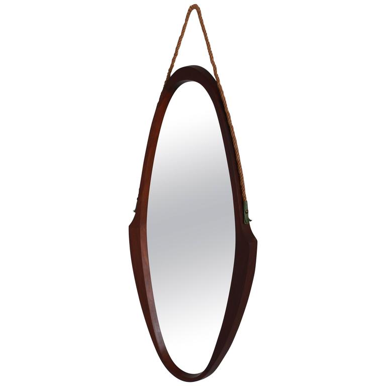 Italian Teak Mirror