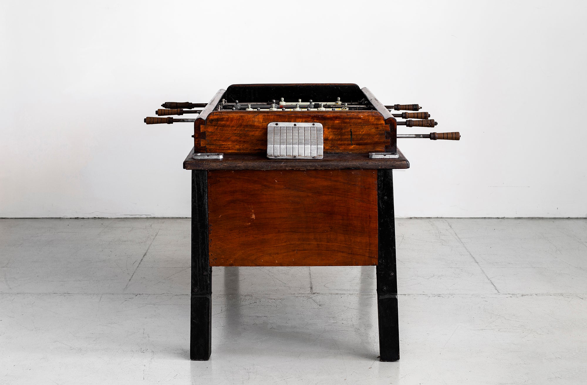 1940s European Foosball Table Orange Furniture Los Angeles