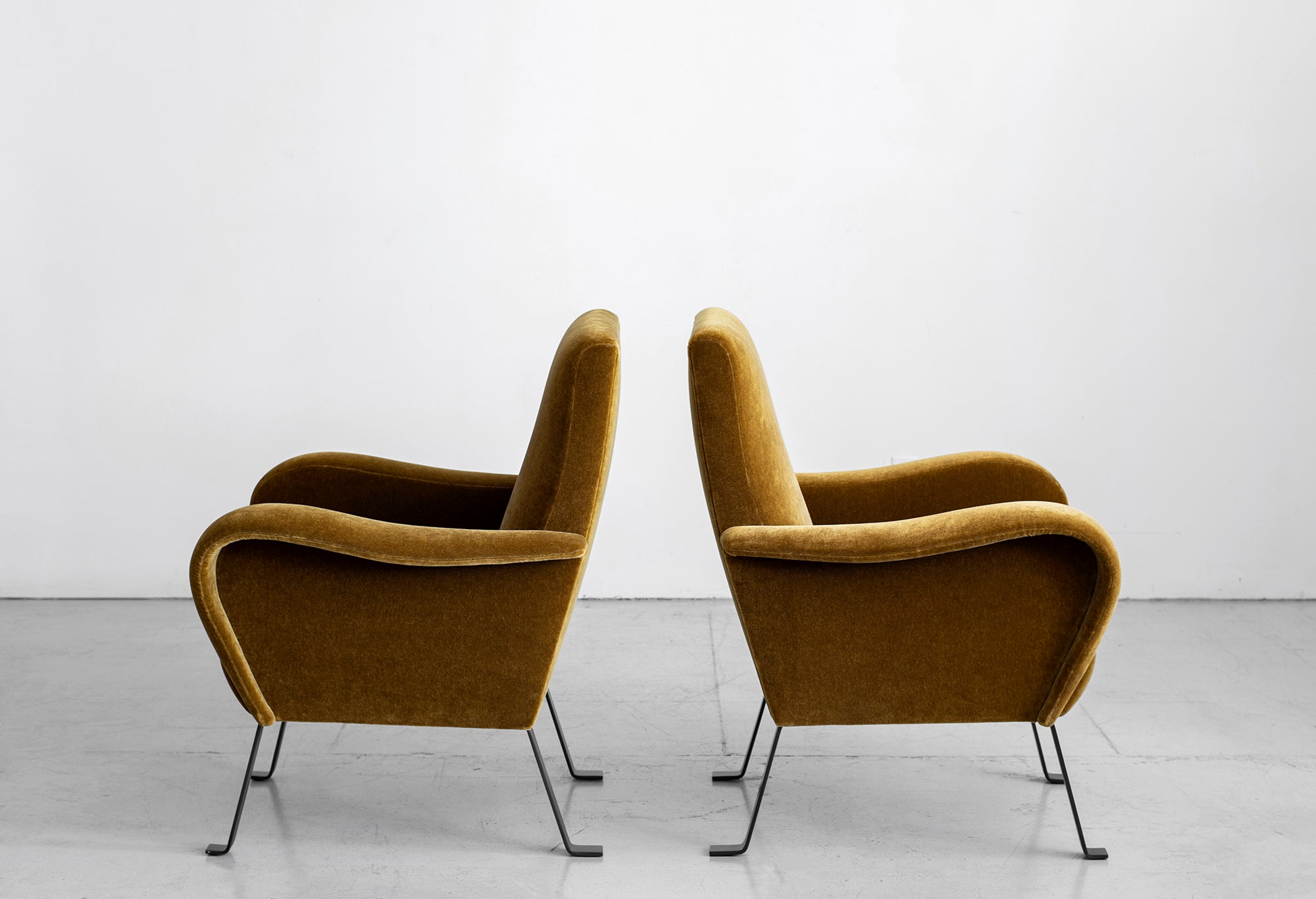 Italian Mohair Chairs