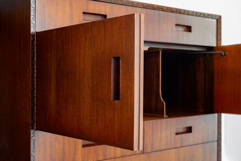 Frank Lloyd Wright Taliesin Cabinet Orange Furniture Los Angeles