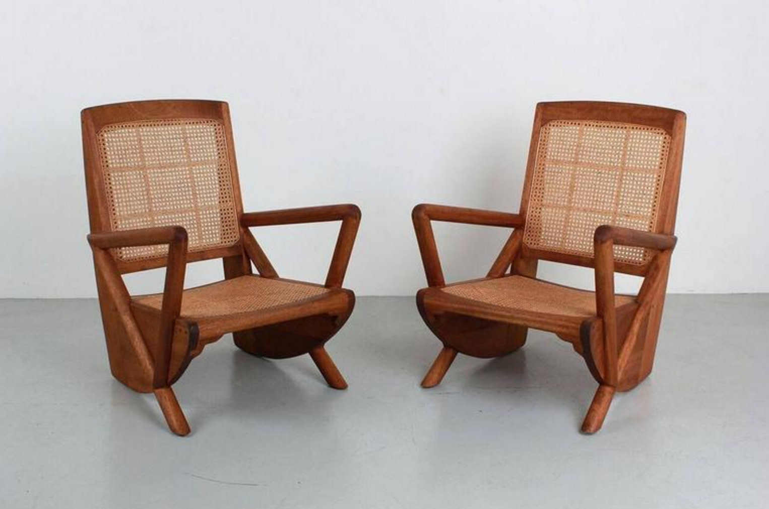 Mulholland Caned Chairs Orange Furniture Los Angeles