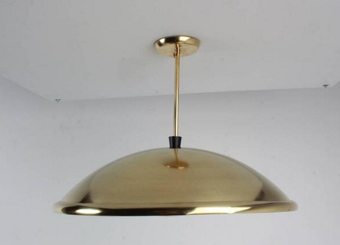 Brass Dome Pendant Light 