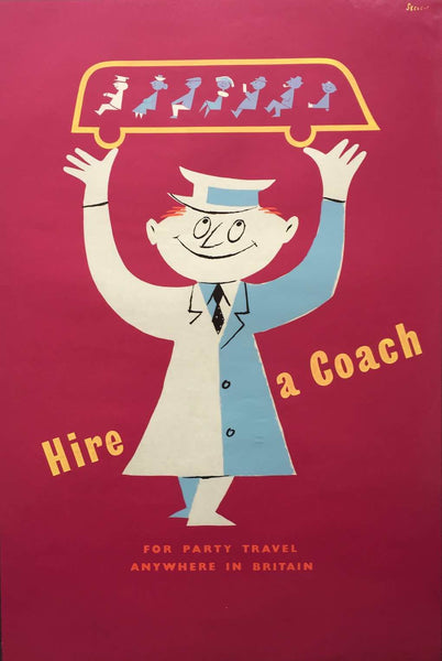 Hire a coach, 1960s – Poster Finds