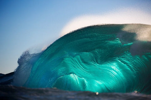 Massive blue wave shot by Lloyd Meudell