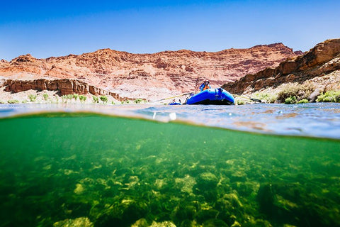 over/under shot from the Colorado River