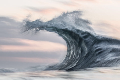 grey wave breaking by Lloyd Meudell