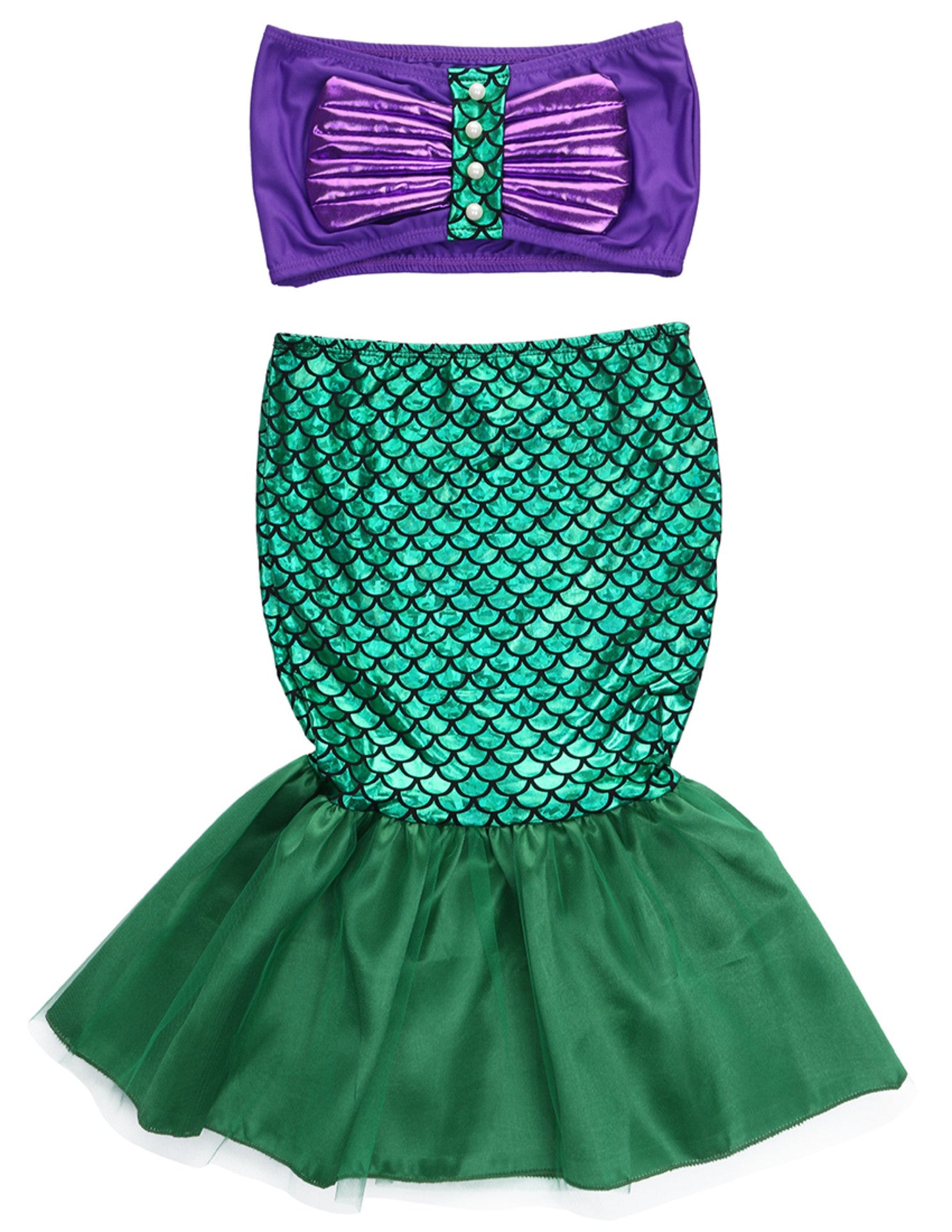 girls mermaid swim skirt