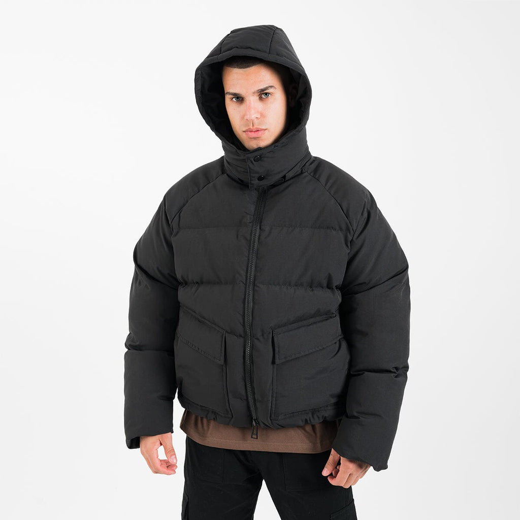 FANOSTUDIOS DETACHABLE HOOD DOWN JACKET-