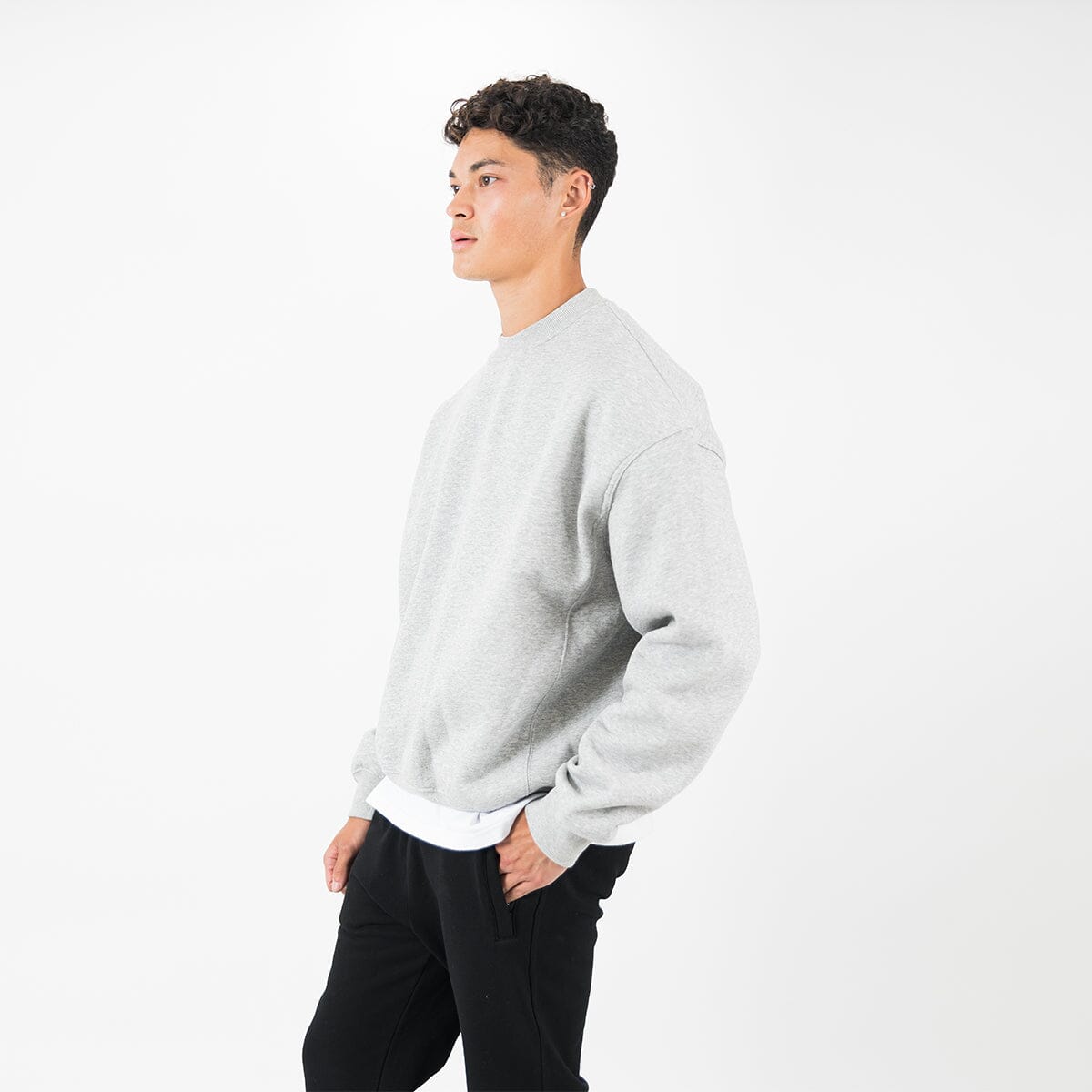 Sweatshirt - Marl Grey