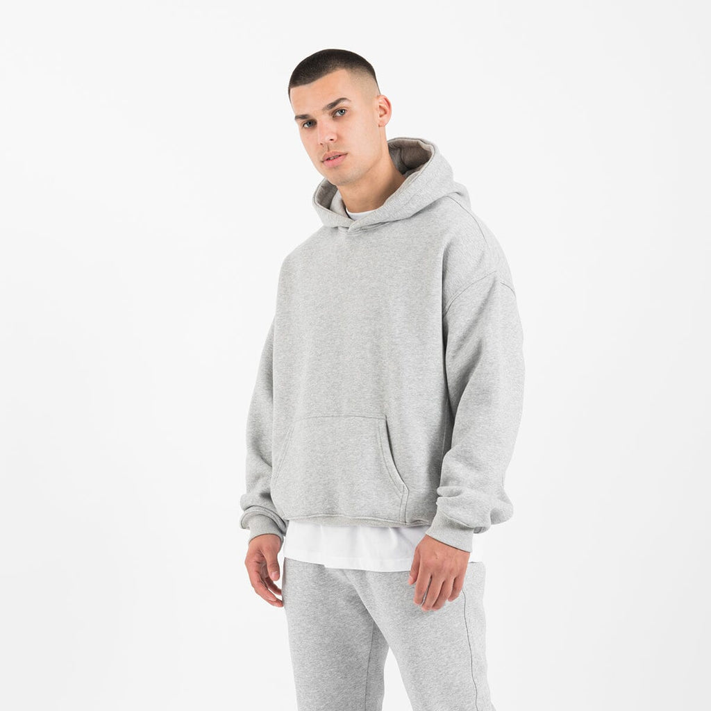 Hoodie - Marl Grey – Destructive