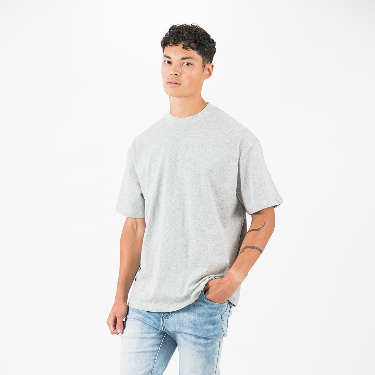 T-Shirt - Marl Grey