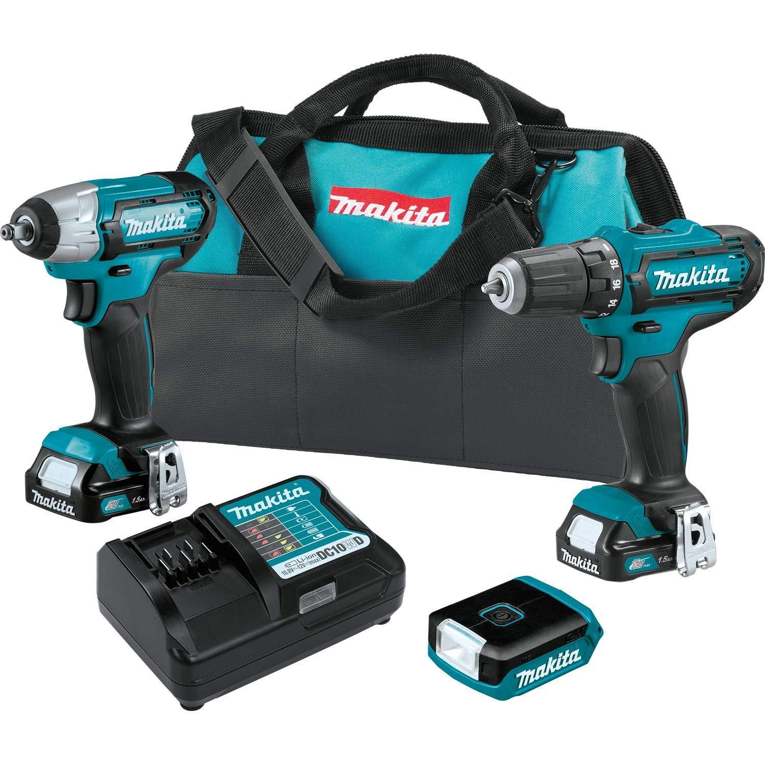 Makita CT323 12V Max CXT Lithium-Ion Cordless 3-Pc. Combo Kit (1.5Ah)