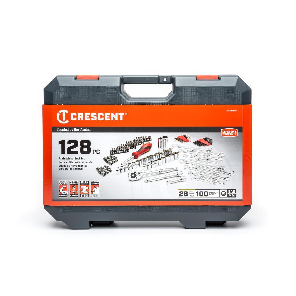 Crescent CTK128CMP2 3/8 in. Drive Mechanics Tool Set (128-Piece)