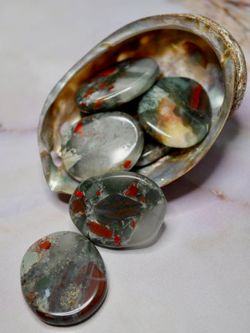 Dragon Blood Jasper Flat Stone Mineralism