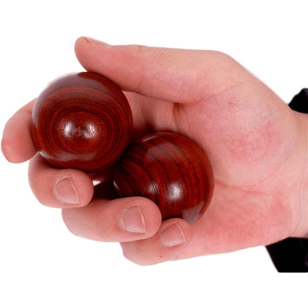 GONG QI BALLS - CHINESE HEALTH BALLS OF RED SANTAL WOOD