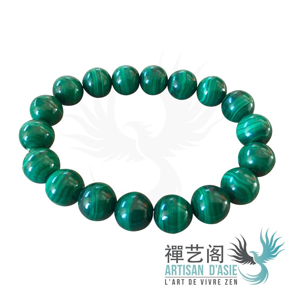 bracelet en pierre de malachite