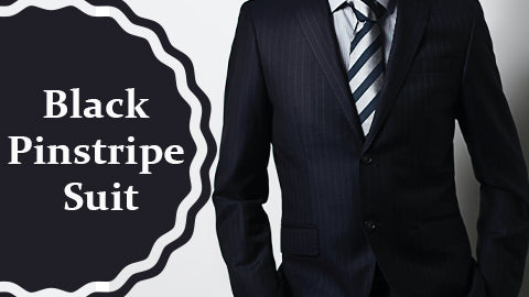 Black Pinstripe Suit