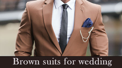 Men Tweed Brown Suit Wedding 3 Piece Suit Winter Brown Suit Sainly– SAINLY