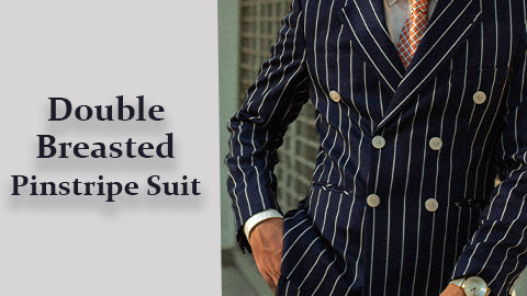 Double Breasted Pinstripe Suit