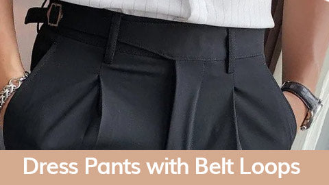 Men's pants shop without belt loops