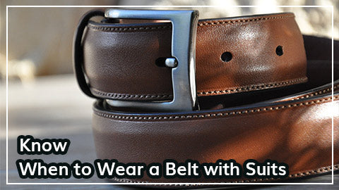 How To Wear A Belt With A Suit