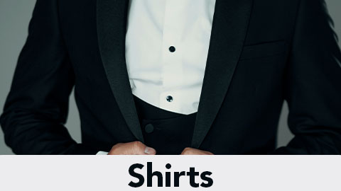 Shirts- White shirts Black suit