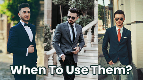 When to use mens suit accessories 