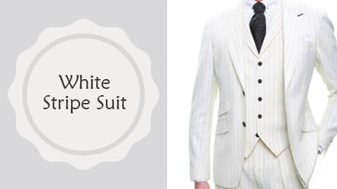 White Stripe Suit