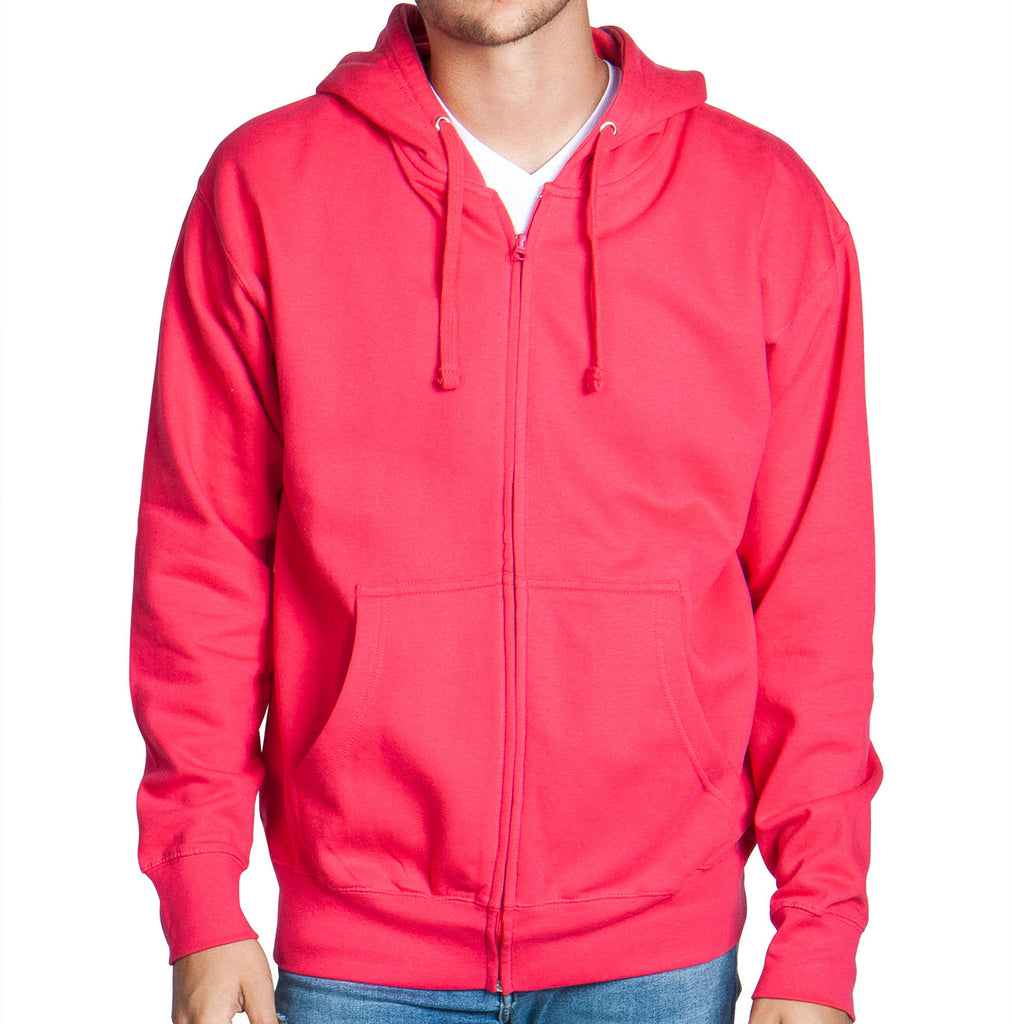 Hot Pink Zip Up Hoodie Sweatshirt – Flex Suits