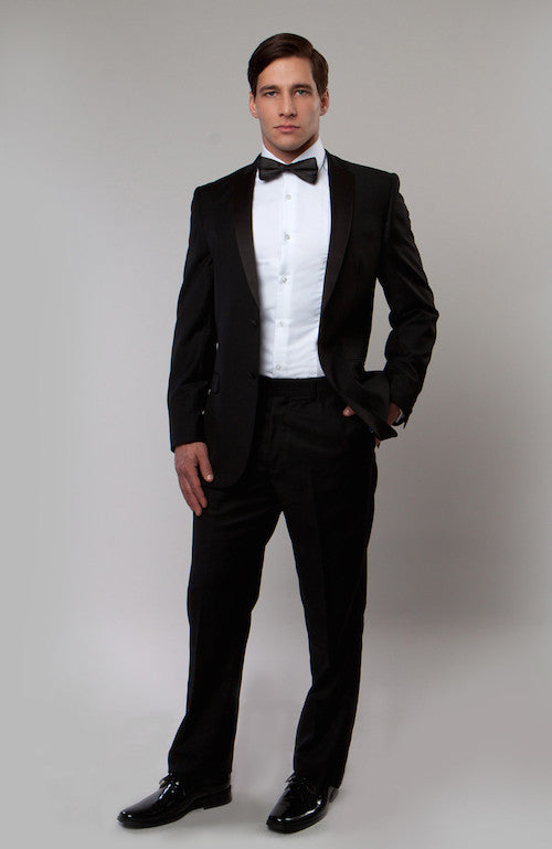 Men's Black Notch Lapel Modern Fit Tuxedo-Wedding Tuxedos for Men ...