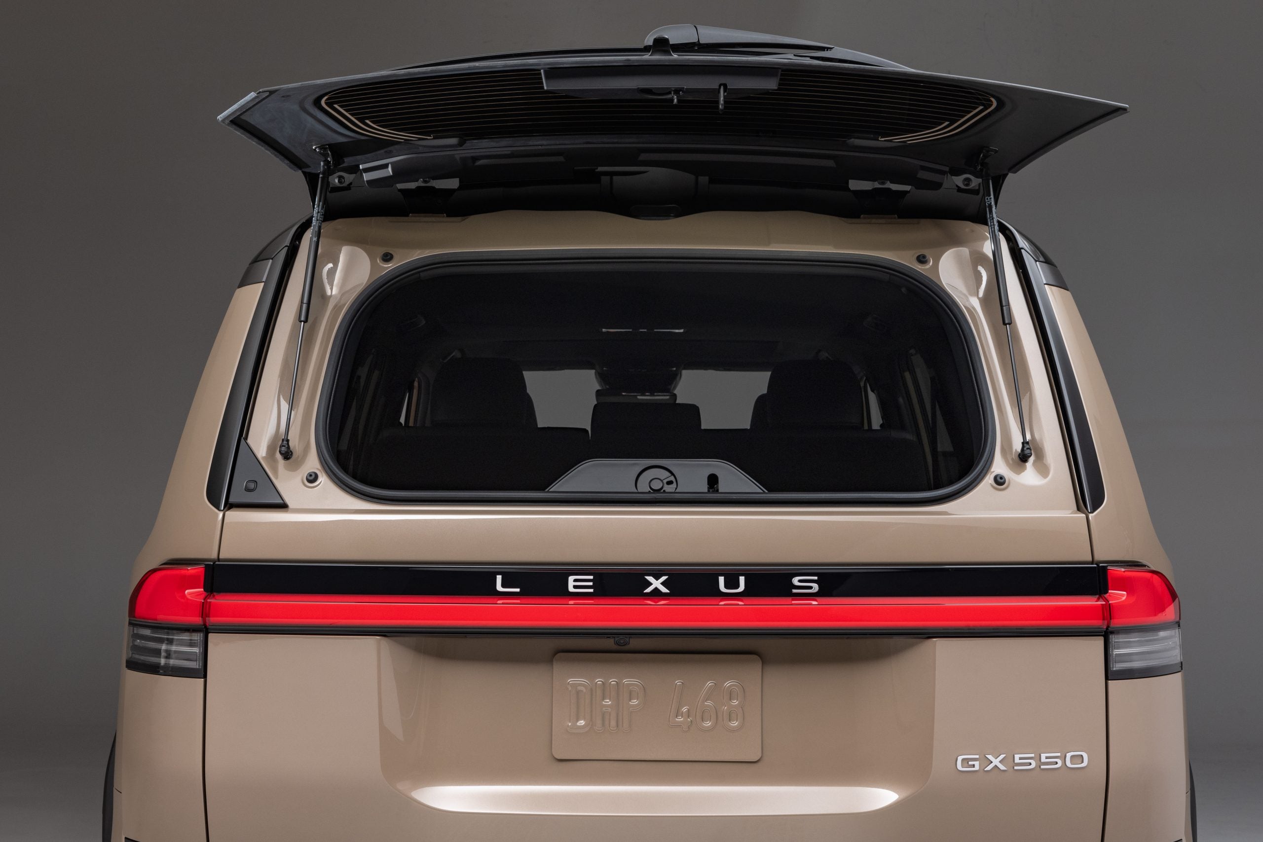 Lexus GX OVERTRAIL with opened rear window