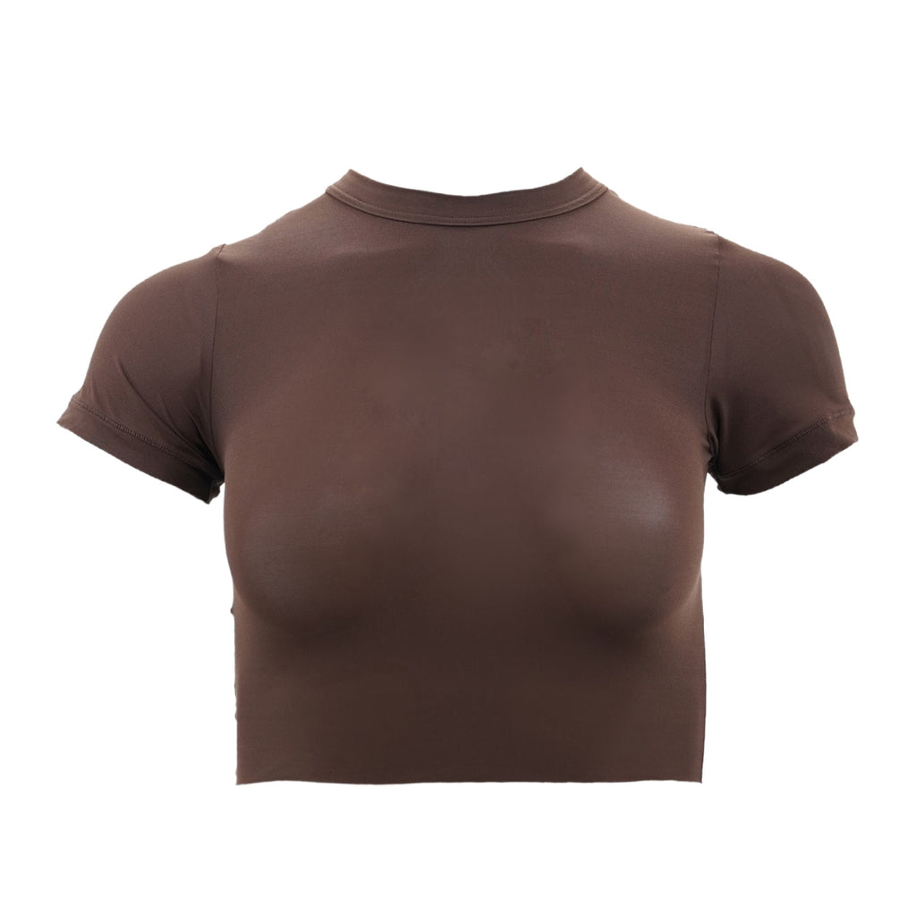 Racerfront Bra Brown