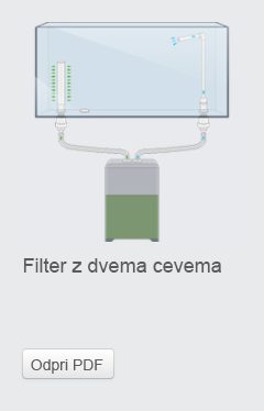 Filter z dvema cevema - fishbox