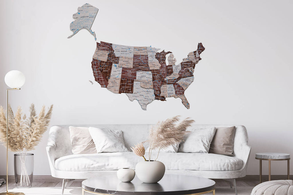 3d usa map