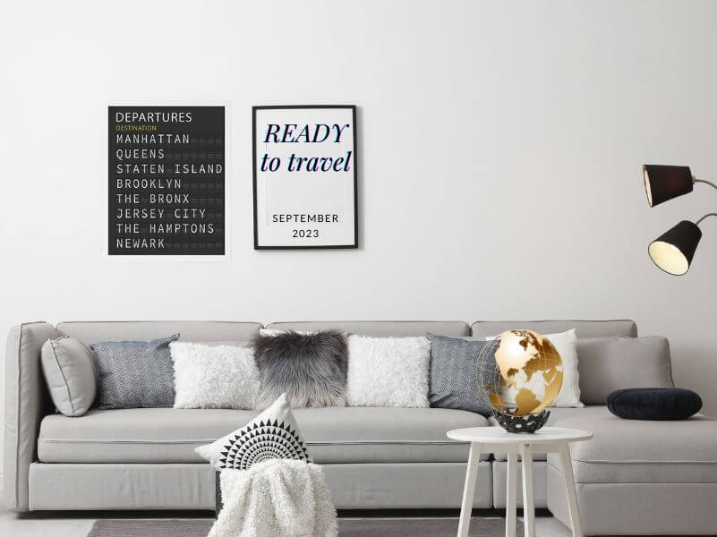 travel themed decorating