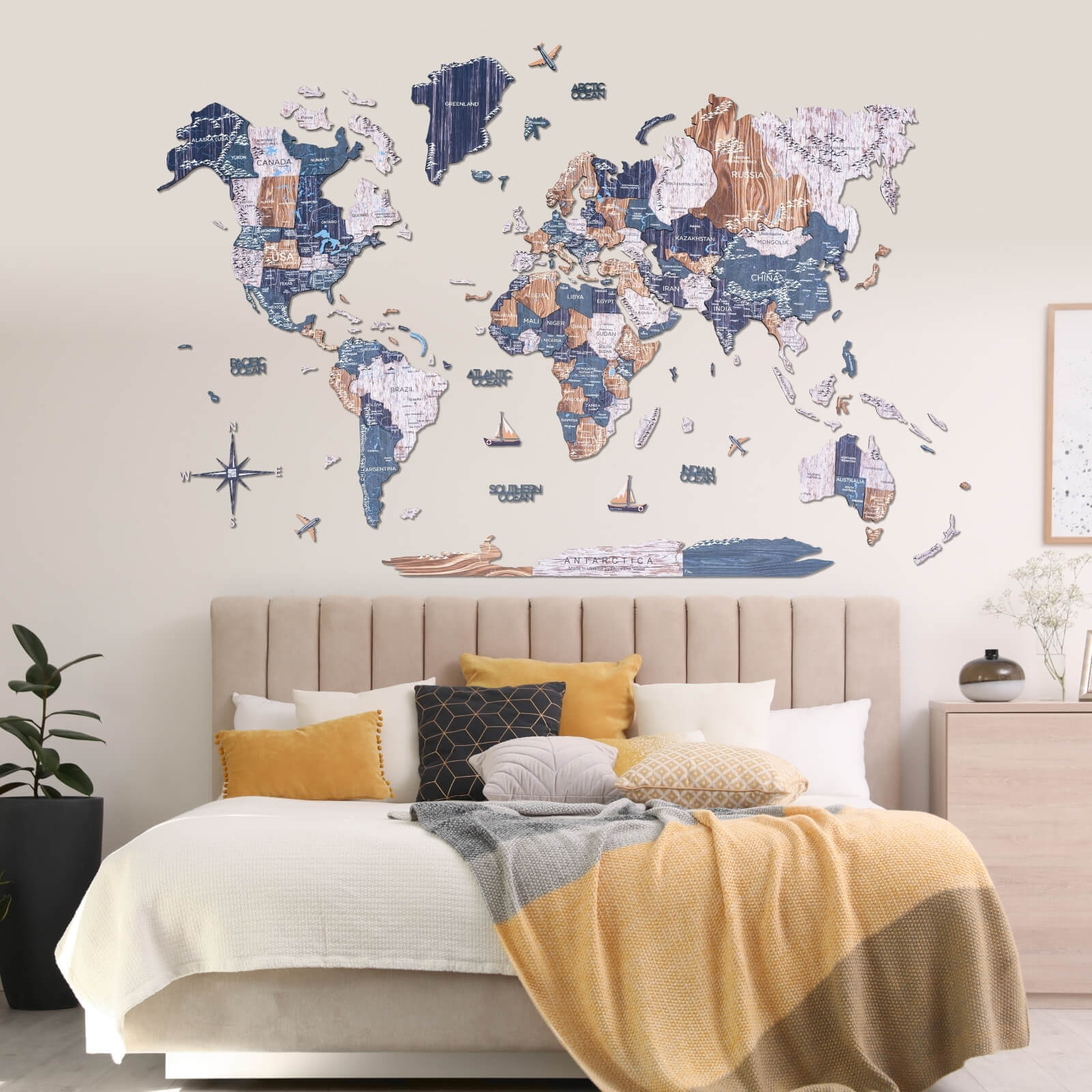 3D Wooden World Map Light from Enjoy The Wood ‣ Good Price, Reviews