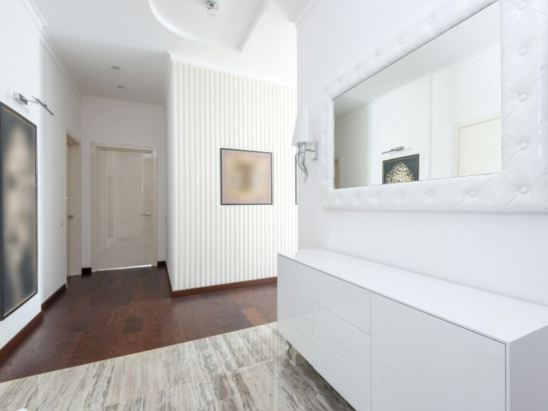 Contemporary apartment hallway design